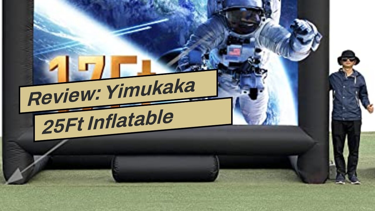 Review: Yimukaka 25Ft Inflatable Movie Screen with Stand for Outside-Support Rear Projection-St...