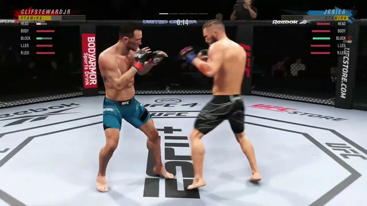 UFC 4 - Good Old-Fashioned Lead Head Kick into Spinning Heel Kick Chain KO