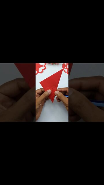 Love Shape Paper Cutting Design/Paper Cutting Snowflake #shorts #viral