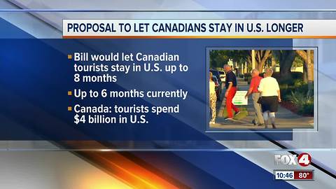 Canadians may be allowed to stay in the U.S. longer