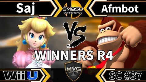 Saj (Peach) vs. Afmbot (Donkey Kong) - SSB4 Winners R4 - Smash Conference 37