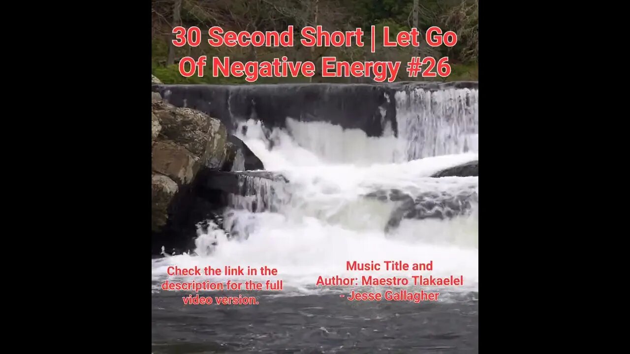 30 Second Short Of Let Go Of Negative Energy | #meditation #shorts #shortsvideo #waterfall #26