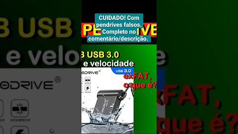 CUIDADO! Com Pendrives FALSOS! Assista completo pelo link do comentário e descrição.