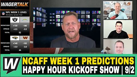 Happy Hour Kickoff Show | NCAAF Week 1 Predictions | Georgia vs Oregon | App State vs UNC