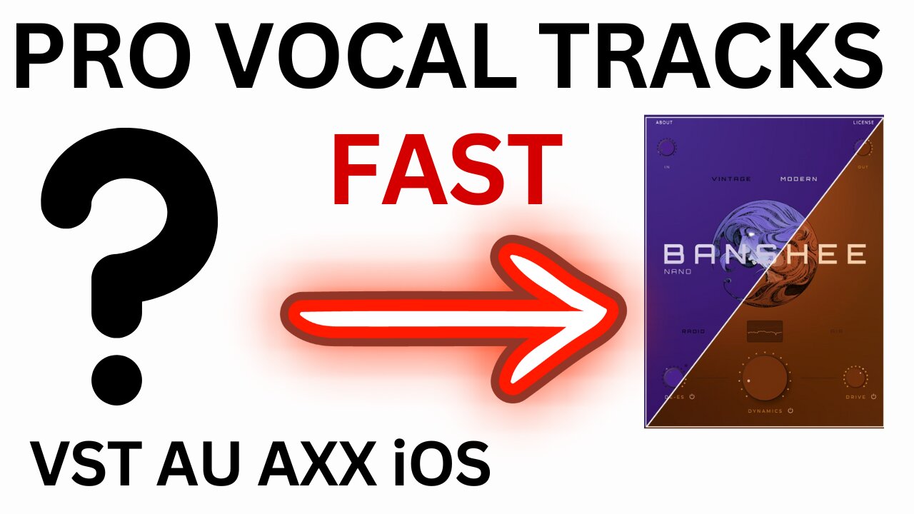 FAST & EZ VOCAL CHAIN | Banshee Nano FIRST LOOK - AU VST3 AAX iOS