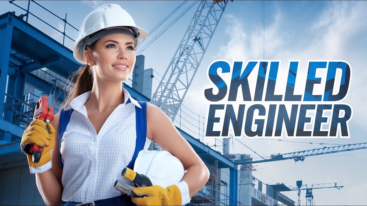 Beautiful young sexys engineer girl skilled