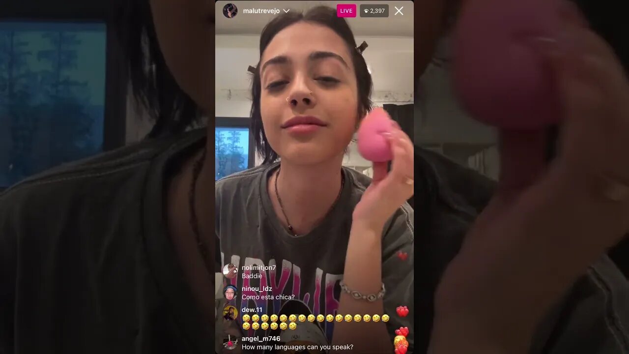 MALU TREVEJO IG LIVE: Malu Shows Her MakeUp Routine Before She’s Dressed & Head Out (04-03-23) Pt.1