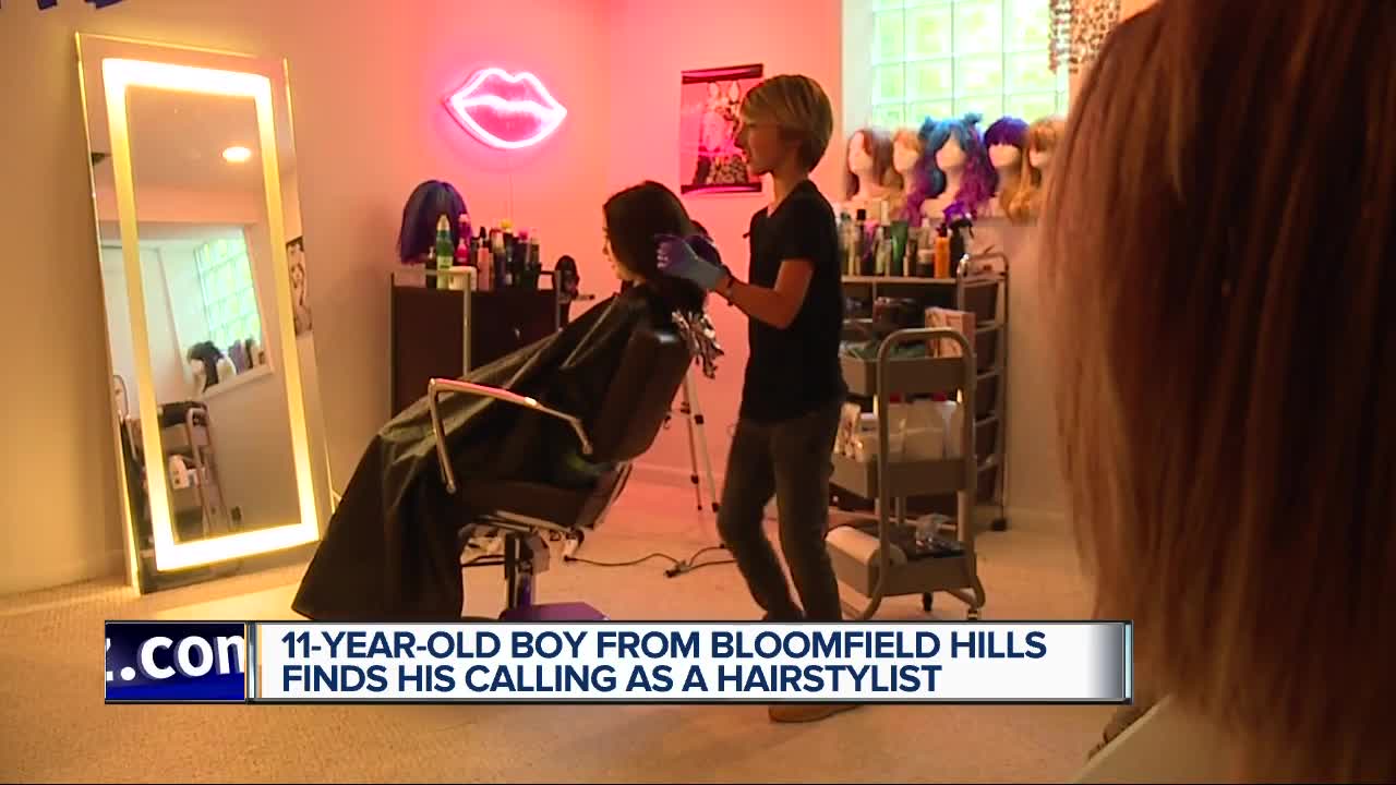 At just 11, this metro Detroit boy is a hairstyling prodigy