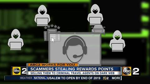 'Dark Web' scammers stealing travel rewards points