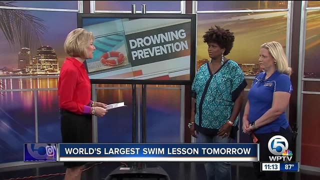 World's Largest Swim Lesson seeks to prevent drownings