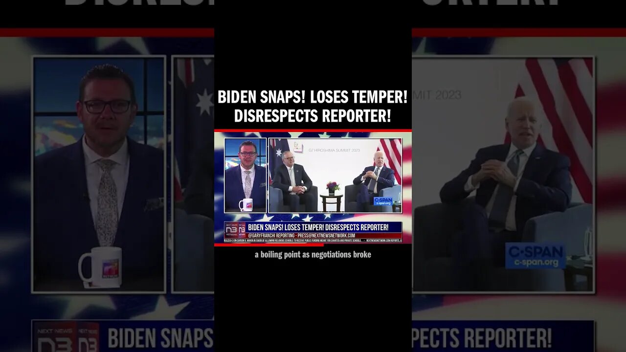 Biden SNAPS! Loses temper! Disrespects reporter!