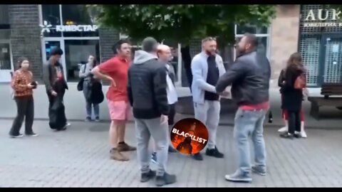 A local street musician was beaten up in Ivano-Frankivsk, western Ukraine, for Russian songs