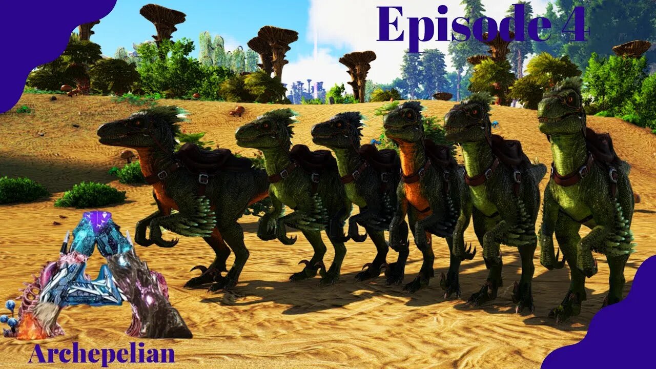 Starter Raptor Pack! Archepelian Map - ARK Survival Evolved - Ep 4