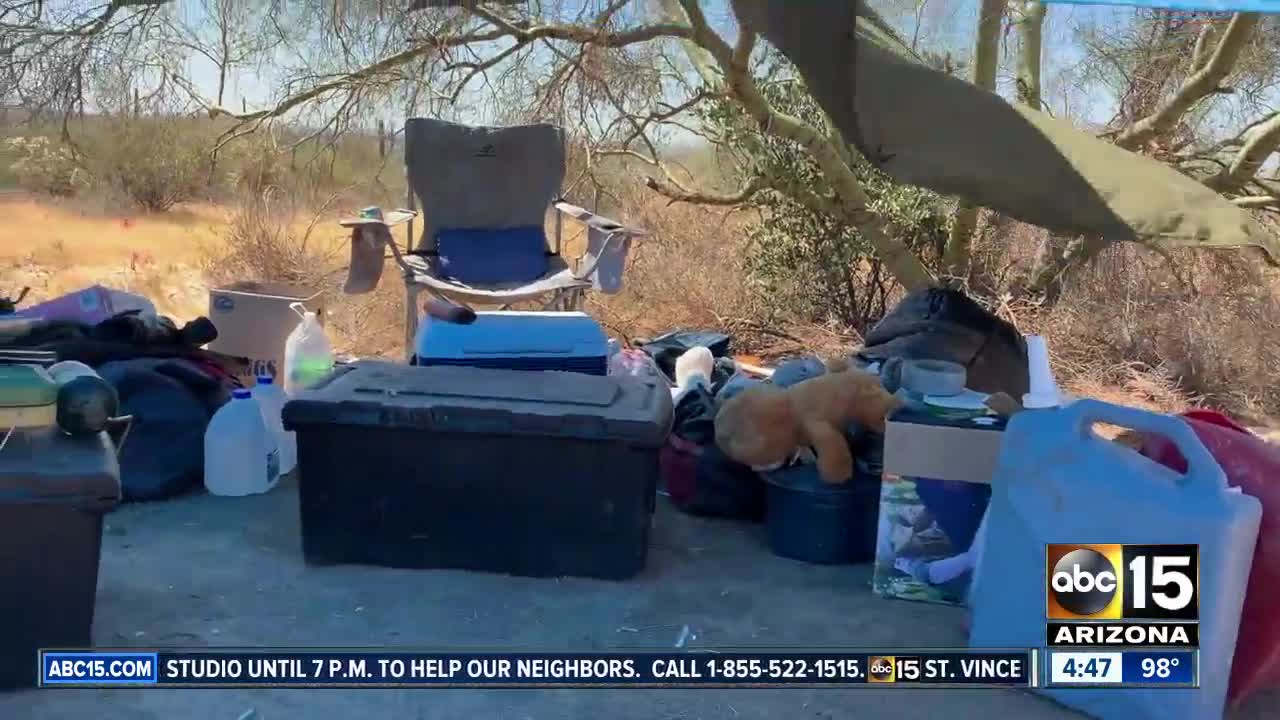 AJ neighborhood says it is overrun by homeless camps