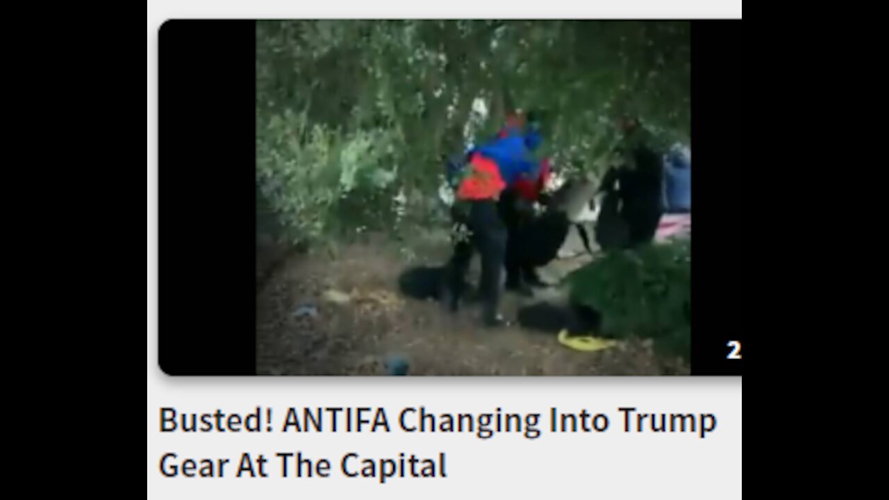 Busted! ANTIFA Changing Into Trump Gear At The Capital