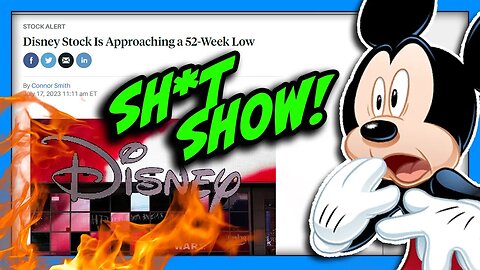 Disney's SH*T SHOW! Disney Stock Nears ROCK BOTTOM!