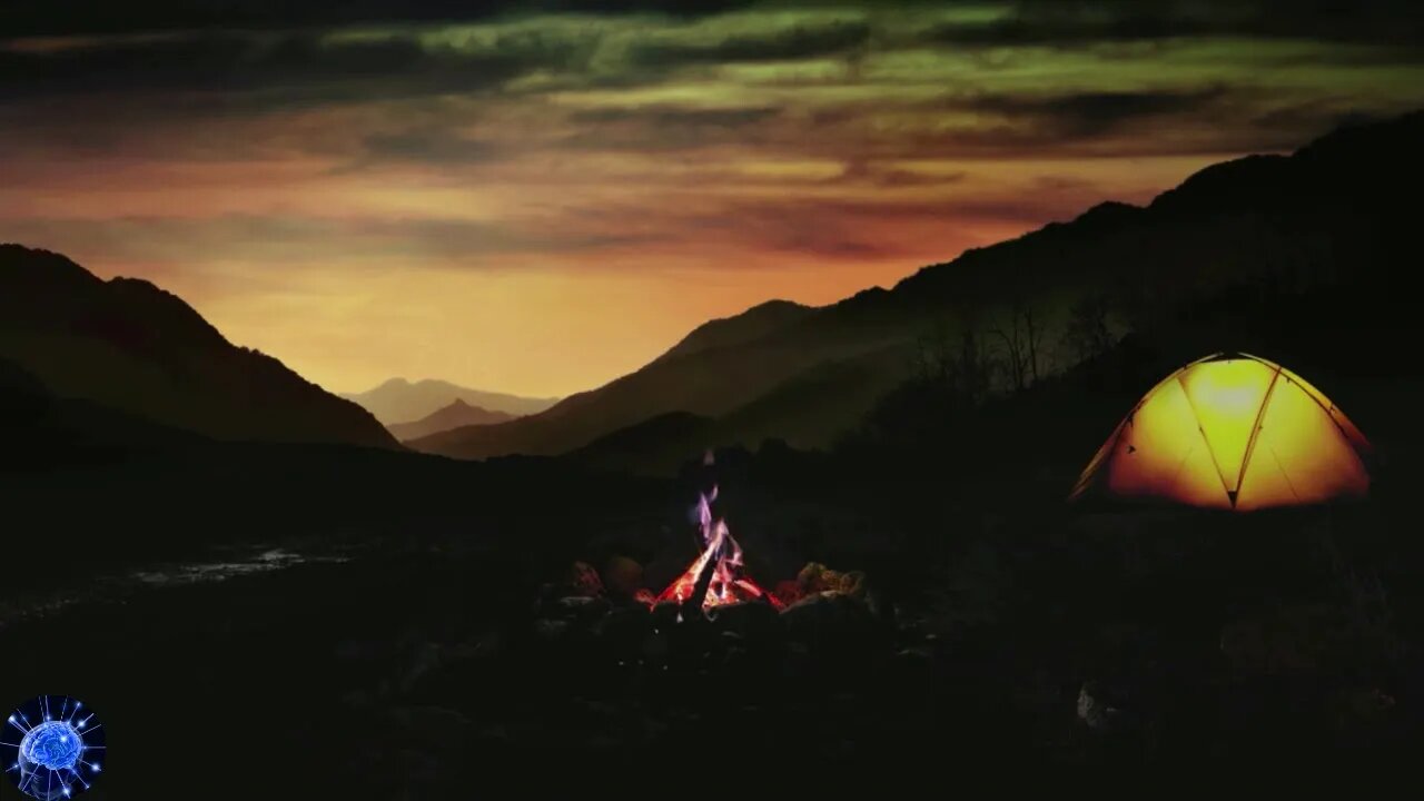 Campfire & Forest Ambience 3 Hours | Night Bonfire, Crackling Fire, White Noise