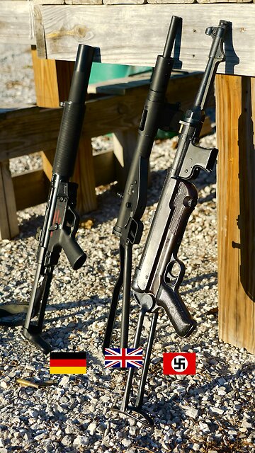MP5 VS MP40 VS STEN AT 20 YARDS