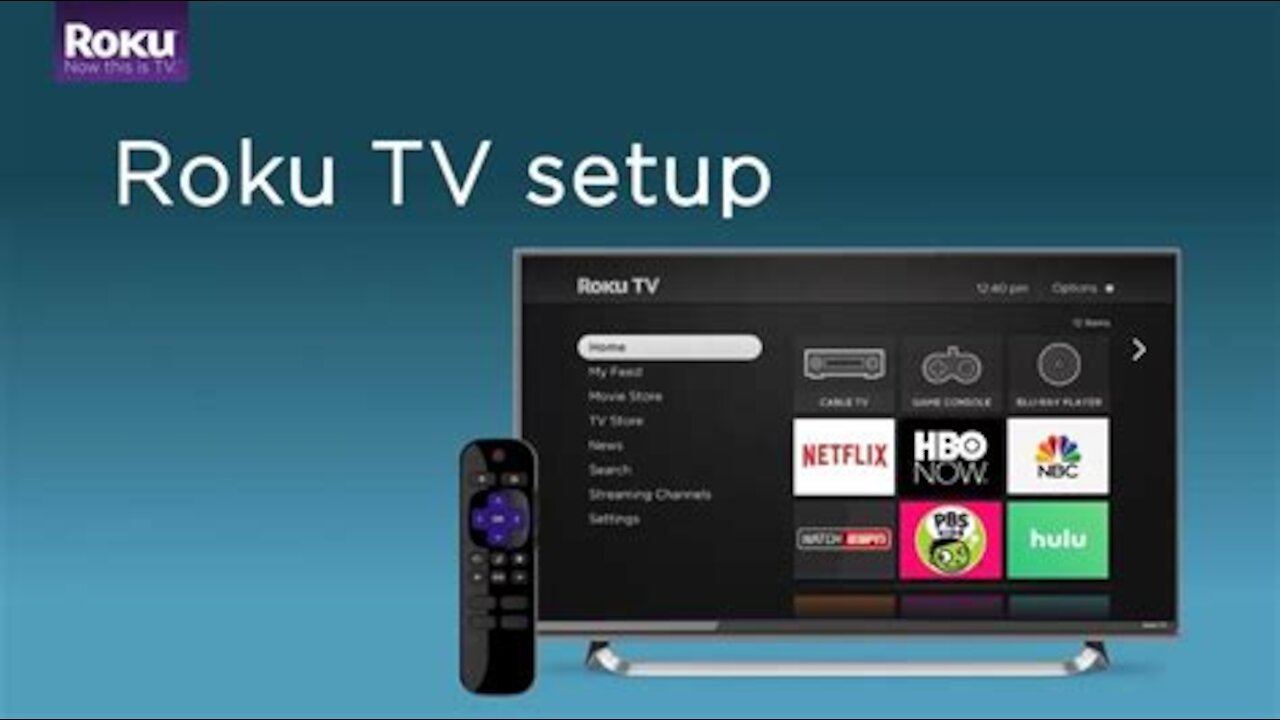 Set up your Roku TV or player connected to TV... Then install Rumble on your Roku