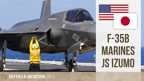 F-35B Marines / JS Izumo