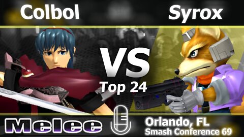 SS|Colbol (Marth) vs. Syrox (Fox) - Melee Top 24 - SC:69