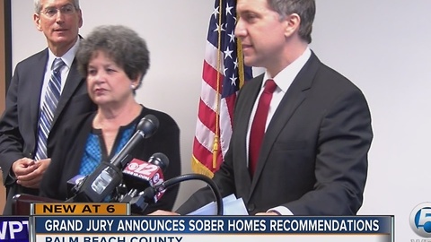 Grand jury announces sober homes recommendations