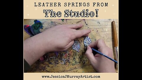 MAKER VIDEO - Spring Symphony, 2 inch leather feather earrings