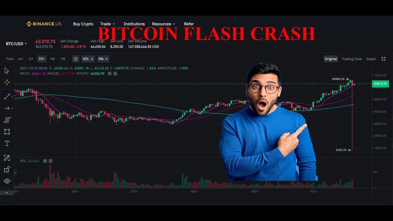 Why Bitcoin just crashed to 8000 dollars (Bitcoin flash crash)