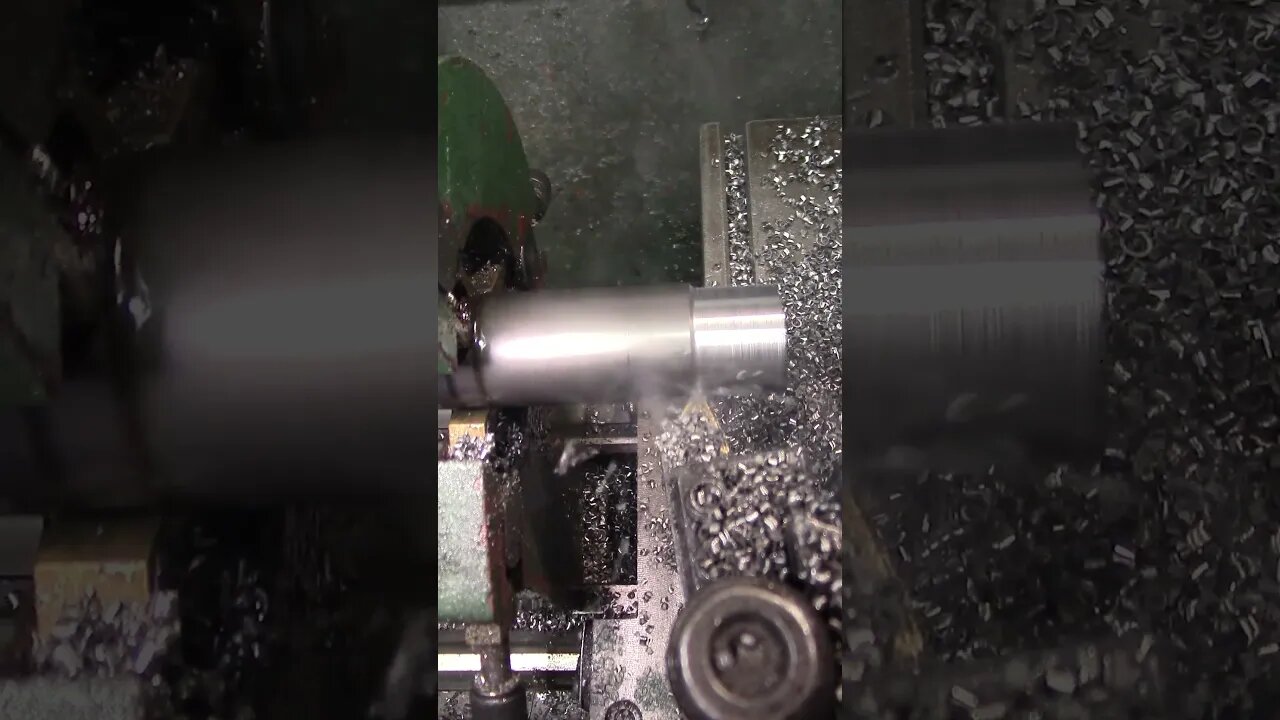 Heavy cut on a mini-lathe