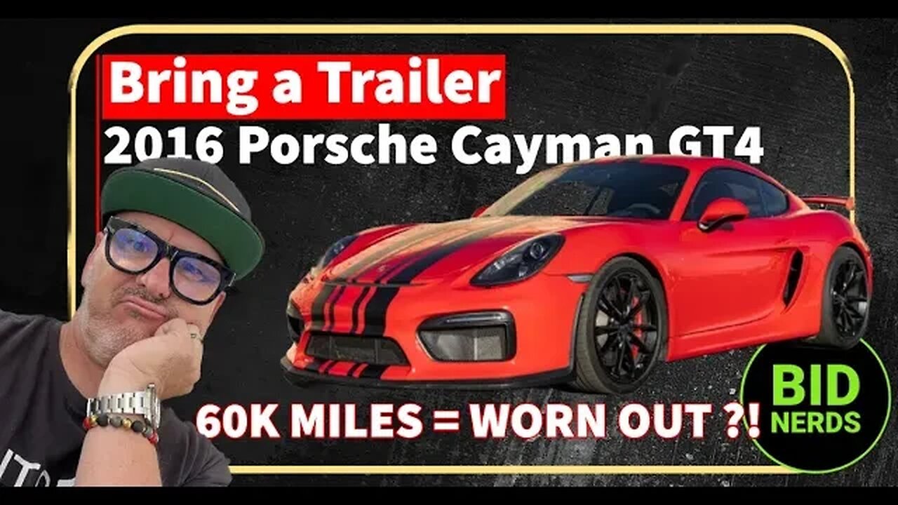 60 Thousand Miles on a 2016 Porsche Cayman GT4 Too Worn Out for BaT?