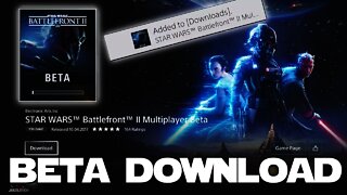 Star Wars Battlefront II | HOW TO DOWNLOAD MULTIPLAYER BETA NOW!