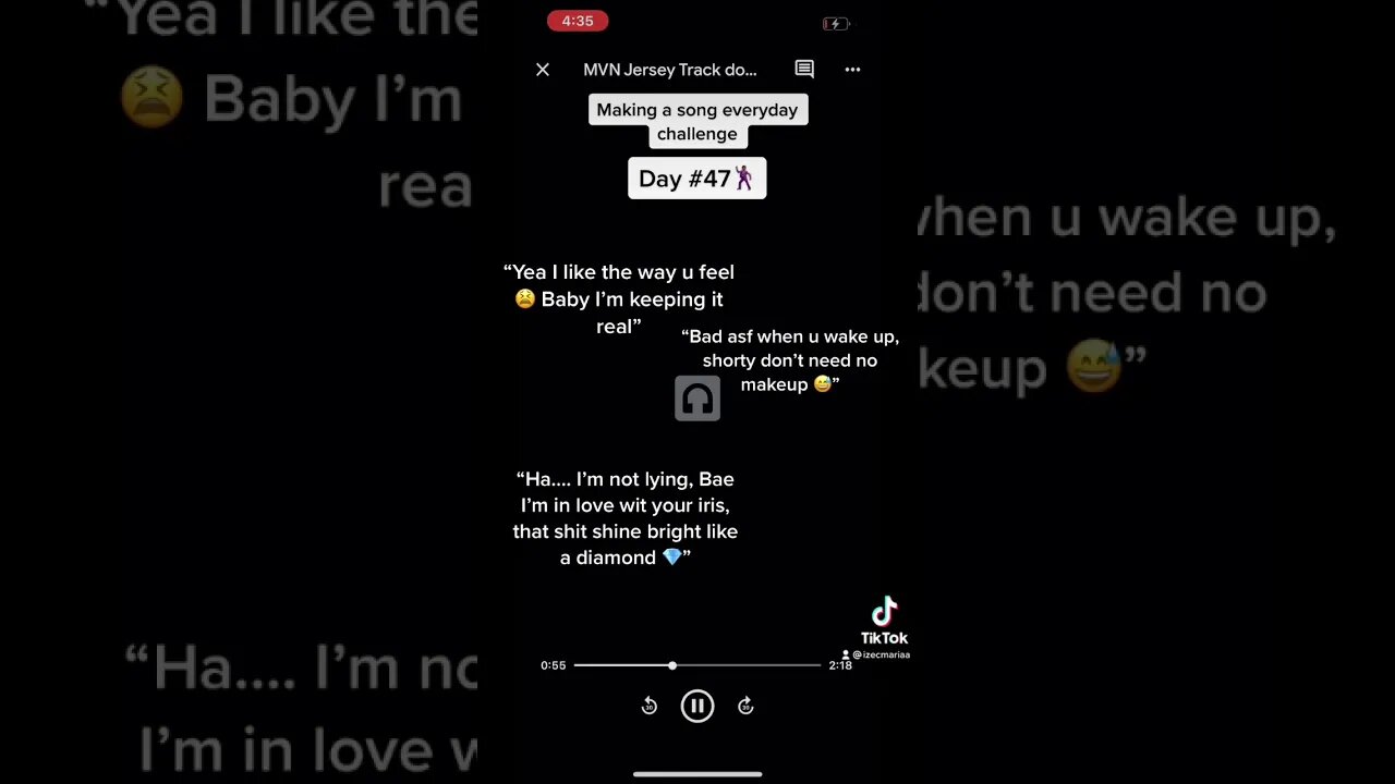 Making a song everyday challenge. Day number 47 “@rip.MVN’s Jersey Track (Izec’s Verse)” #shorts
