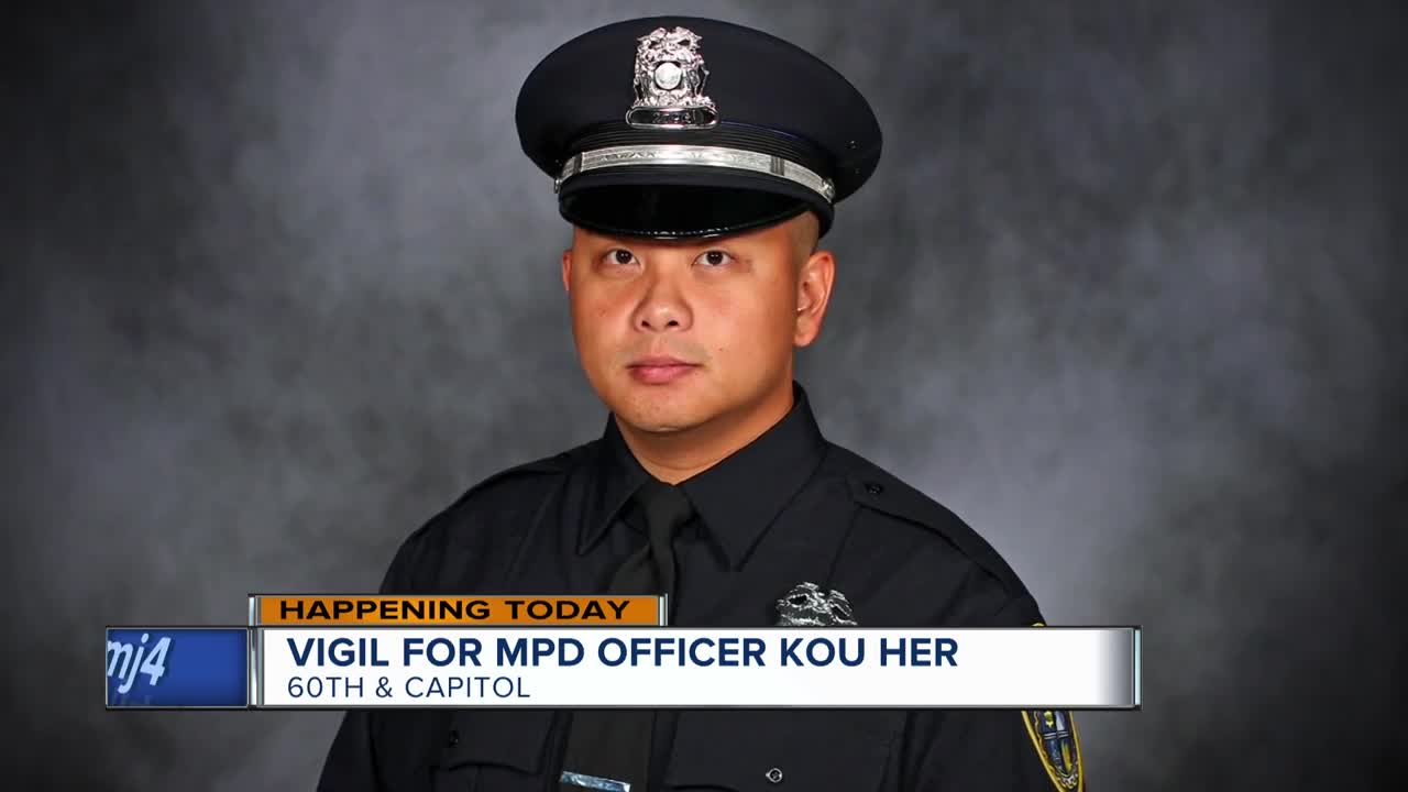 Vigil planned for fallen Milwaukee Police Officer Kou Her Monday night