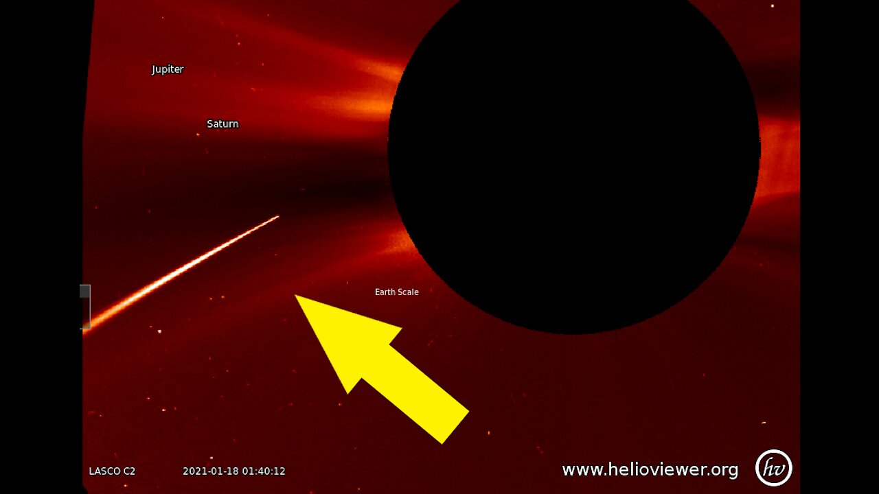 Comet strikes the sun