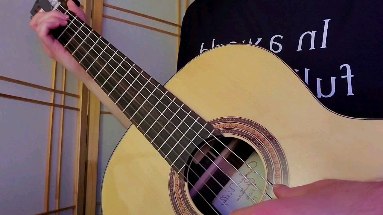 Beginning of the guitar rendition of one of my compositions for piano