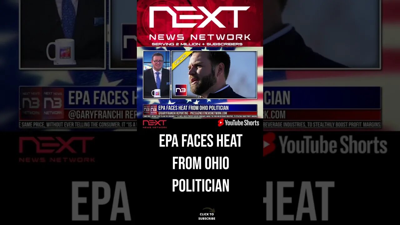 EPA Faces Heat From Ohio Politician #shorts