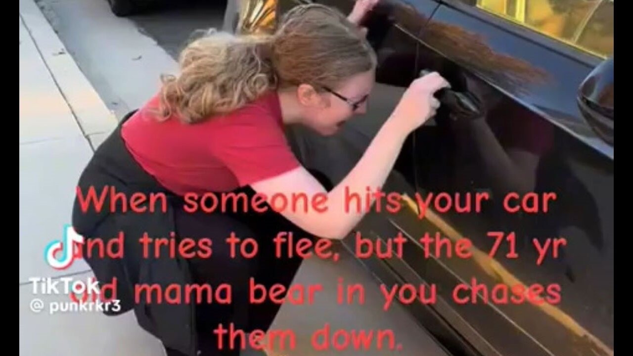 Adult-Size Toddler Has A Total Meltdown After A Fender-Bender