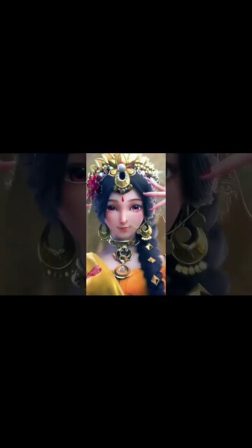 cute girl Indian dress animation @SuperGameHive