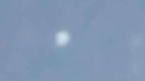 sphere UFO over jet/ twin UFOs parallel part 1