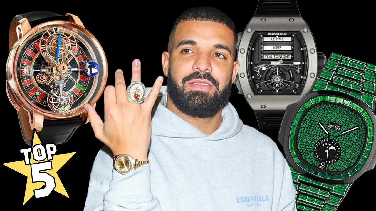 Drakes New Jacob & Co Worth $700,000 | Top 5 Drake Rapper Watches