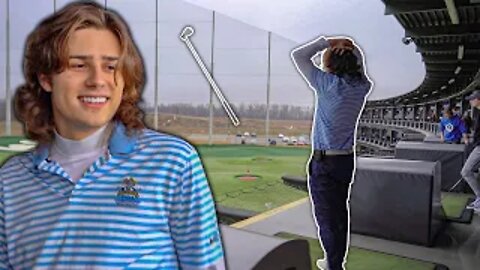 Douchbag Throws Golf Clubs for Clout