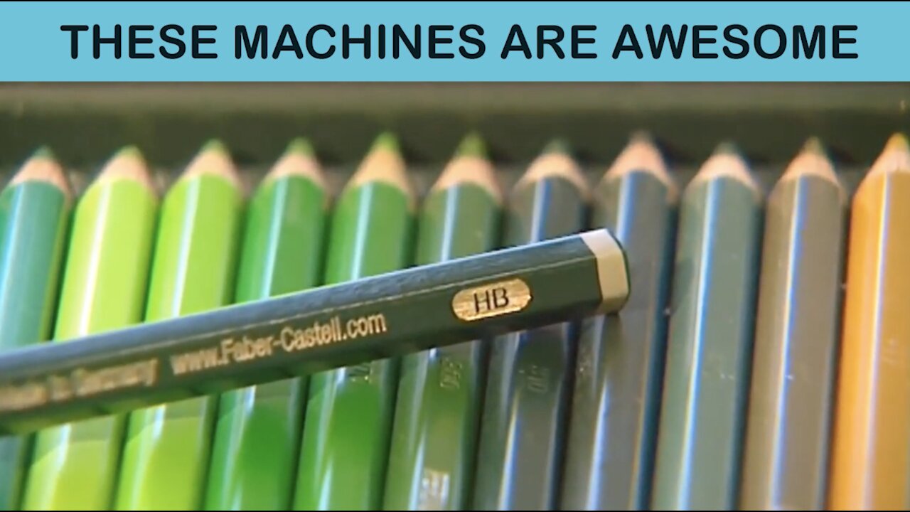 Modern Pencil Manufacturing Process - Incredible Most Satisfying Machines Tools