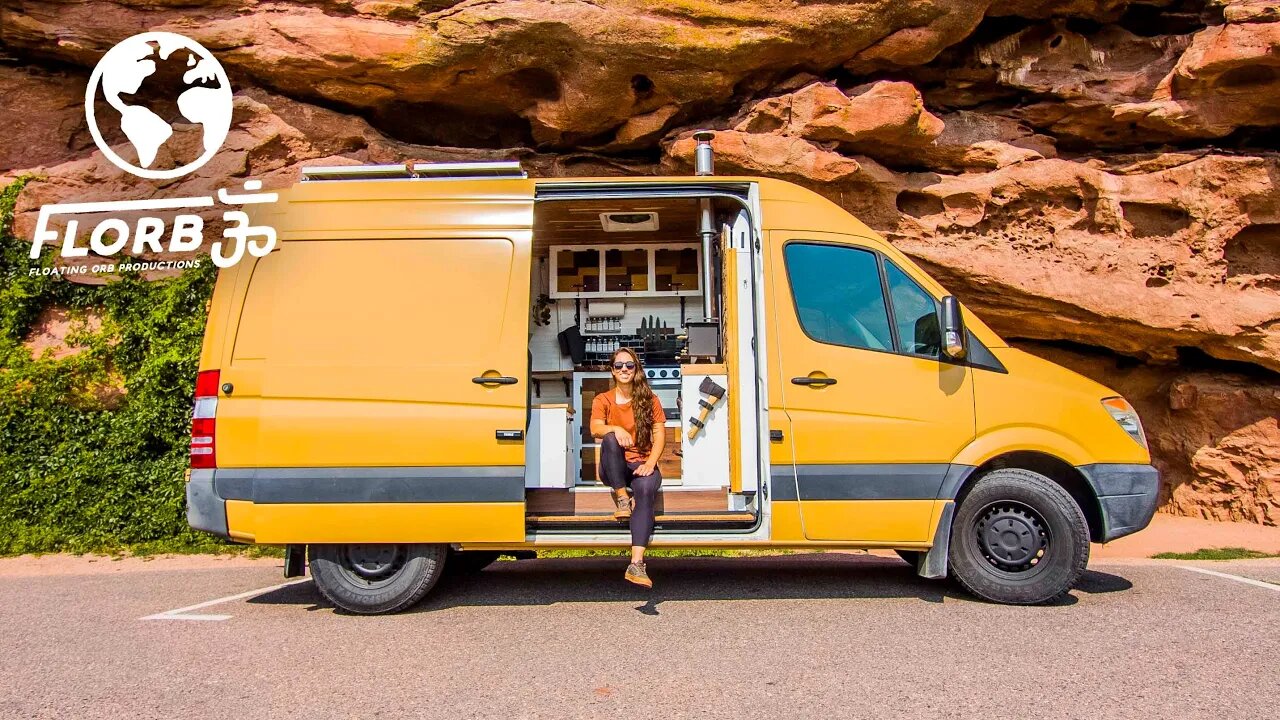 SOLO Travel NURSE Converts Cozy VAN | Vanlife Tour