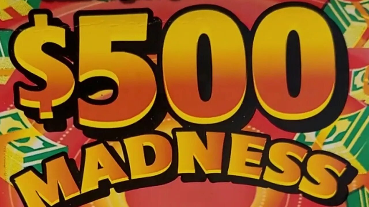 $500 Madness Florida Scratch Off Lottery Tickets