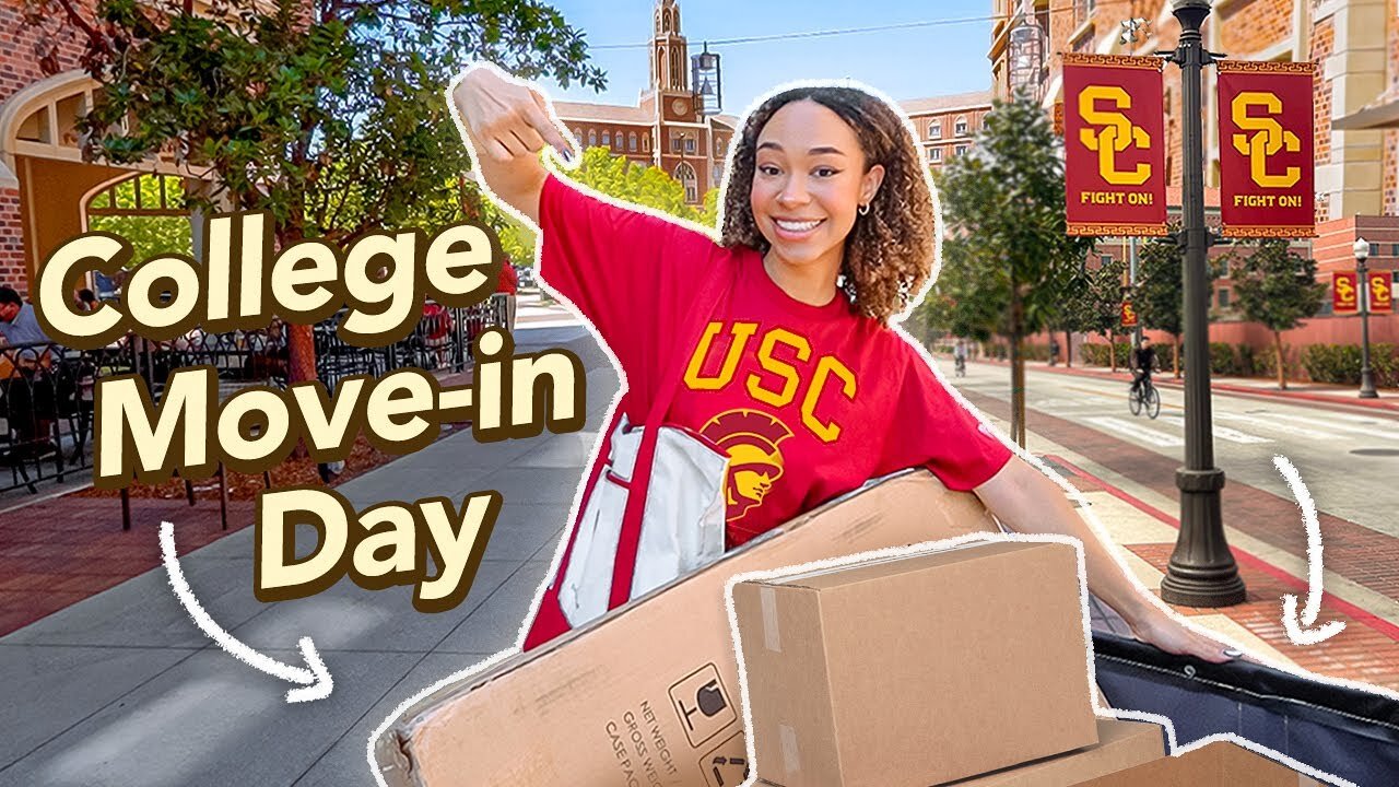 College Move-In Day VLOG! (USC Sophomore Year, Dorm Decorating + Mini Tour)