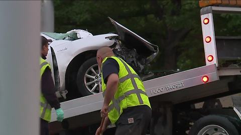 Fatal wrong way crash in downtown Cleveland