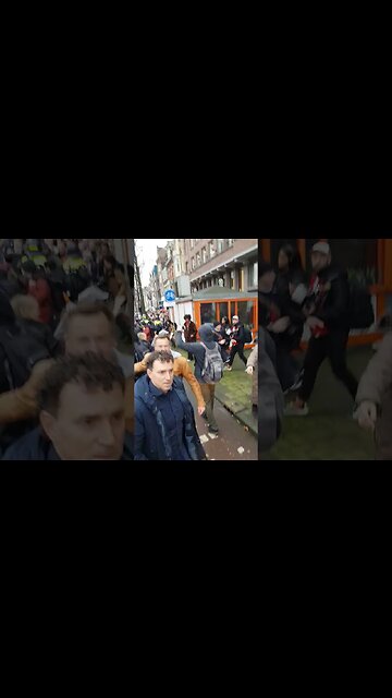 Protestors and Riot Police Clash in Amsterdam Over COVID Lockdowns and Mandates