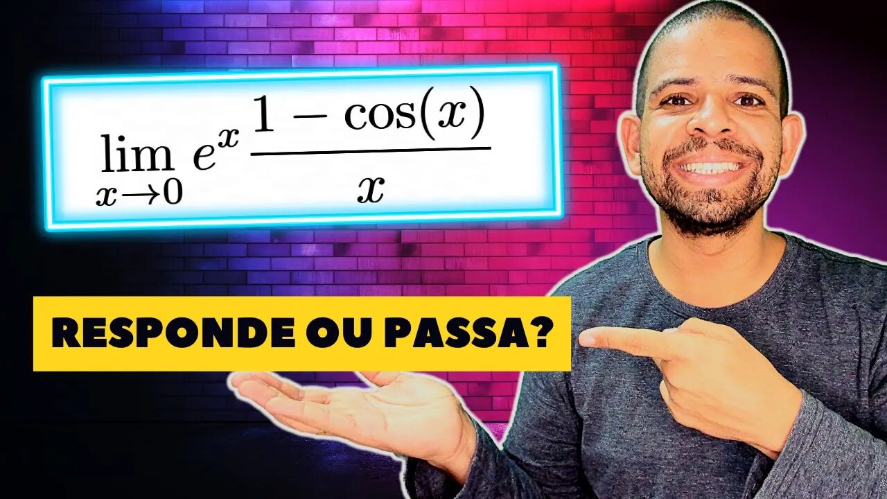 (RESPONDE OU PASSA ? ) CÁLCULO DE LIMITE TRIGONOMÉTRICO | CALCULO 1 | @Professor Theago