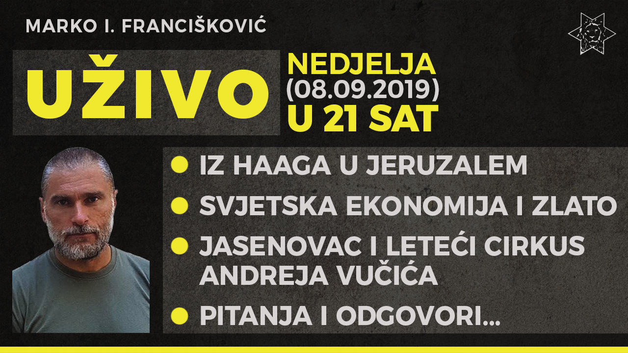 24. facebook live: Reforma školstva, Iz Haaga u Jeruzalem, Jasenovac, Q&A (08.09.2019.)