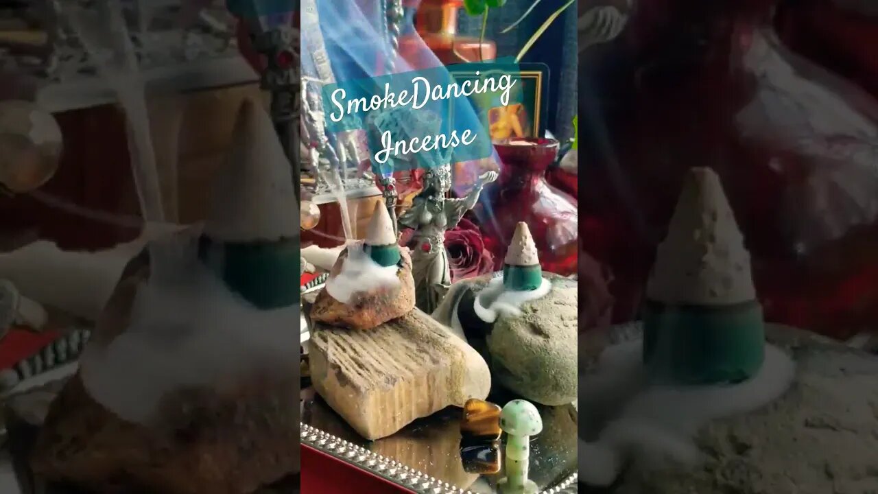 SmokeDancing Incense #lowkeymagickal #tarot #incense #tinytarot #meditation #lowlightmeditation